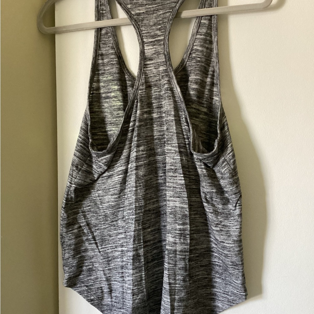 PINK tank top, gray with green letters, size MEDIUM. - Picture 3 of 3